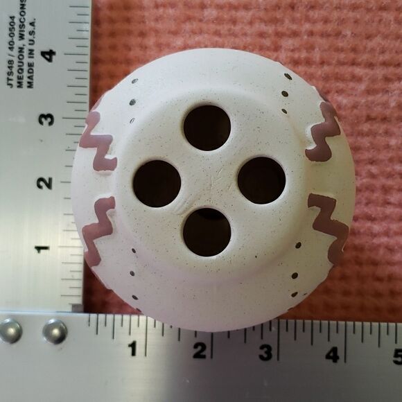 Hand-painted SUN DANCE Soap Dish & Toothbrush Holder / flower vase / pen… - Picture 8 of 8